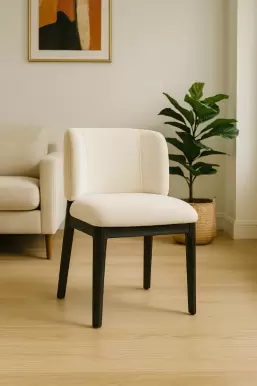 كرسي طاولة طعام ويزر - بيج