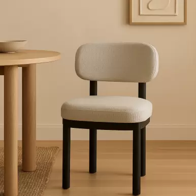 كرسي طاولة طعام بولا - رصاصي