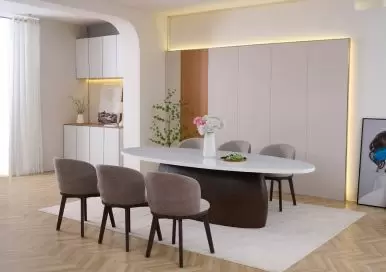 طاولة طعام فهدا – مع 12 كرسي