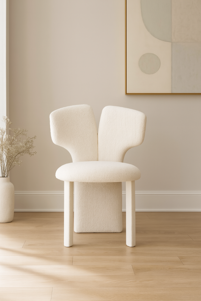 كرسي طاولة طعام مولا - بيج